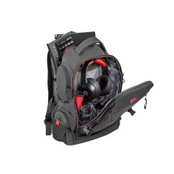 GENESIS Pallad 550 43,9 cm (17.3") Mochila Negro, Rojo | APLIUM