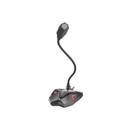 GENESIS Radium 100 Negro, Rojo Micrófono para PC | APLIUM