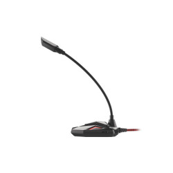 GENESIS Radium 100 Negro, Rojo Micrófono para PC | APLIUM