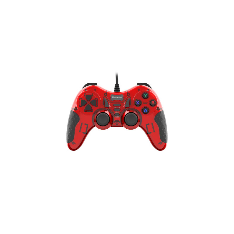 GENESIS MANGAN 200 Rojo USB 2.0 Gamepad Analógico/Digital PC | APLIUM
