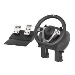 GENESIS Seaborg 400 Negro, Plata USB Volante + Pedales Ninte | APLIUM