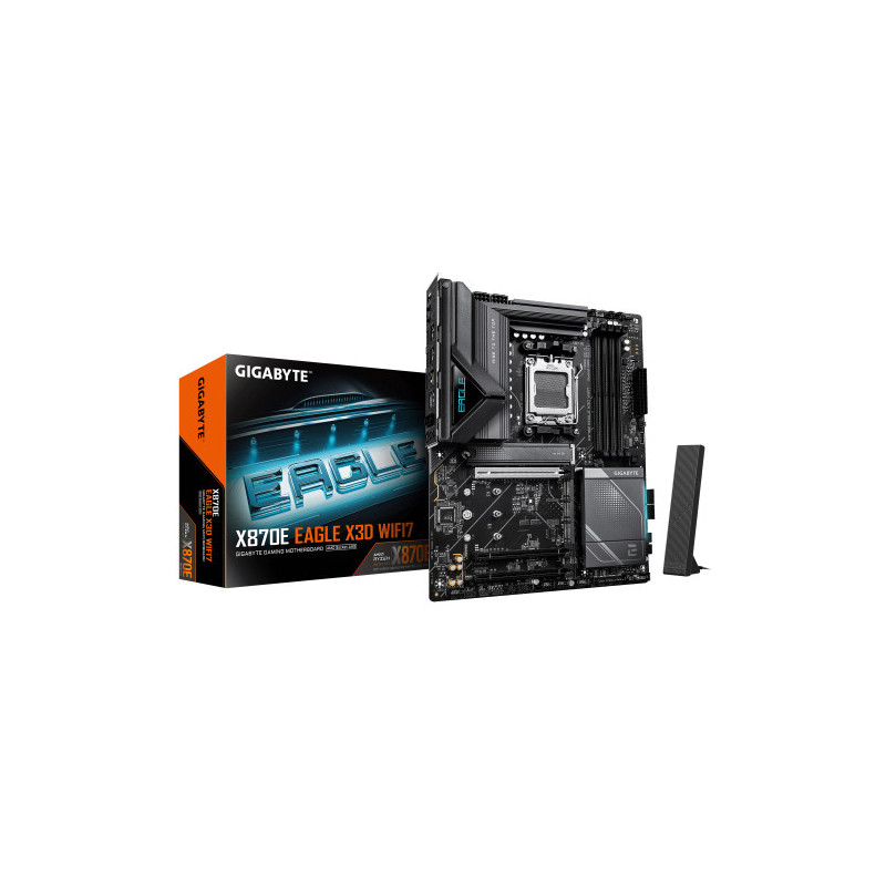 GIGABYTE X870E EAGLE X3D WIFI7 Placa Base – Compatible con C | APLIUM
