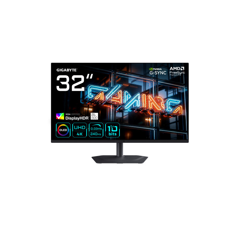 GIGABYTE MO32U24 Monitor Gaming OLED 32” 4K UHD - 3840 x 216 | APLIUM