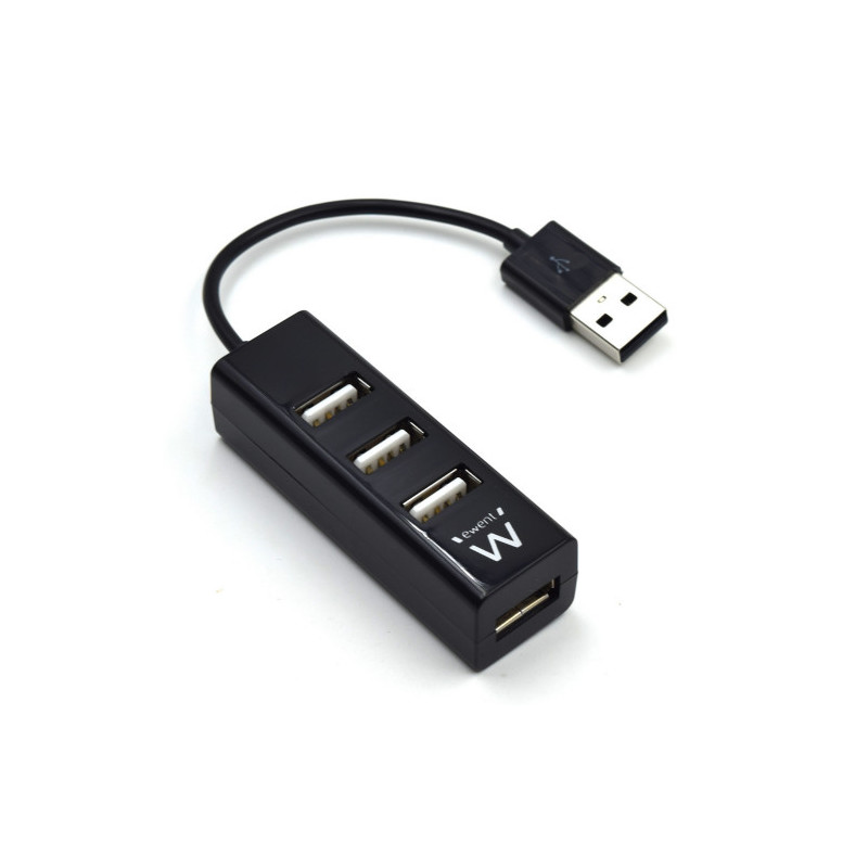 Ewent EW1123 hub de interfaz 480 Mbit/s Negro | APLIUM