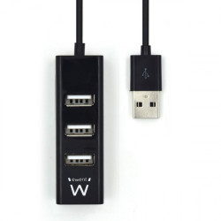 Ewent EW1123 hub de interfaz 480 Mbit/s Negro | APLIUM