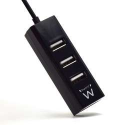 Ewent EW1123 hub de interfaz 480 Mbit/s Negro | APLIUM