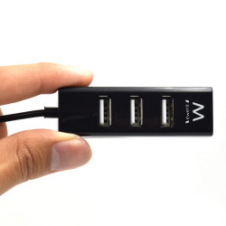 Ewent EW1123 hub de interfaz 480 Mbit/s Negro | APLIUM