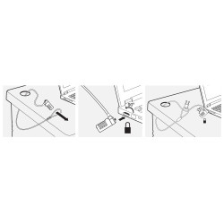 Ewent EW1241 cable antirrobo Plata 1,5 m | APLIUM