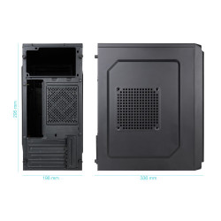 TooQ Caja Minitorre Micro-ATX “DODEKA ULTRA” Negra | APLIUM