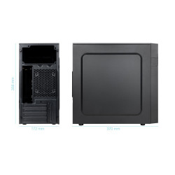 TooQ Caja Minitorre Micro-ATX “ISOBOX ULTRA”, Negra | APLIUM