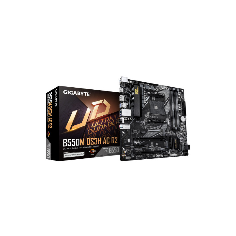 GIGABYTE B550M DS3H AC R2 Placa base - Procesadores AMD Ryze | APLIUM