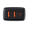 Baseus Compact Quick Charger 2U+C 30W Eu Black | APLIUM