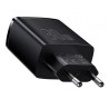 Baseus Compact Quick Charger 2U+C 30W Eu Black | APLIUM