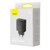 Baseus Compact Quick Charger 2U+C 30W Eu Black | APLIUM