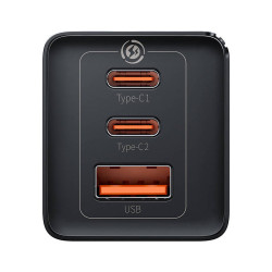 Baseus GAN5 Pro Fast Charger 2C+U 65W Eu BLACK(INCLUDE：BASEU | APLIUM