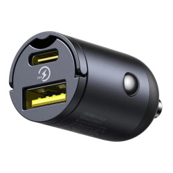 Baseus Tiny Star Mini Car Charger (U+C) 30W Cosmic Black | APLIUM