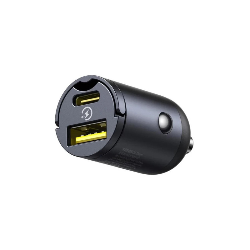 Baseus Tiny Star Mini Car Charger (U+C) 30W Cosmic Black | APLIUM
