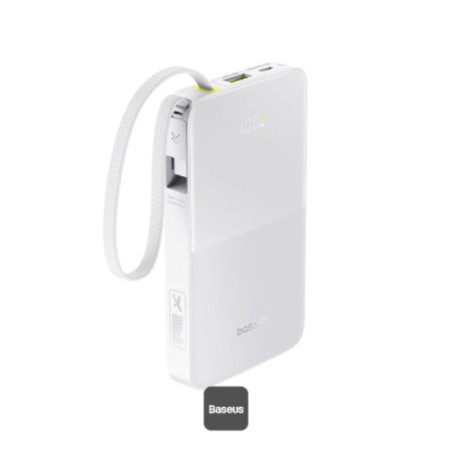 Os-baseus Enerfill FP11 Power Bank 10000MAH 15W Moon White ( | APLIUM