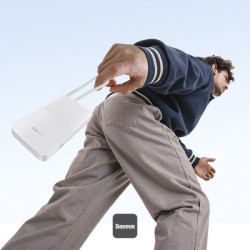 Os-baseus Enerfill FP11 Power Bank 10000MAH 15W Moon White ( | APLIUM