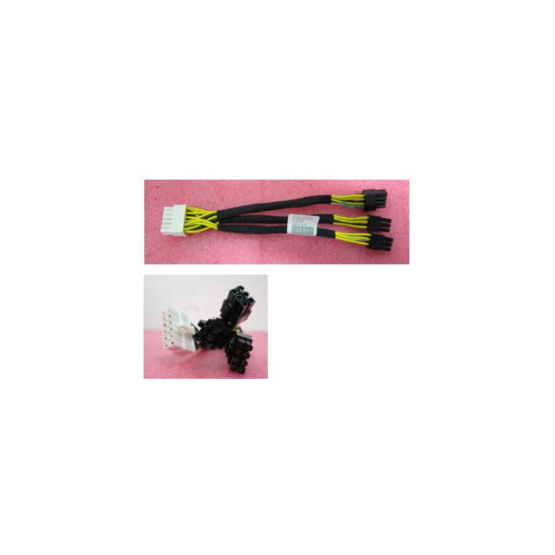 Three-headed power cable,