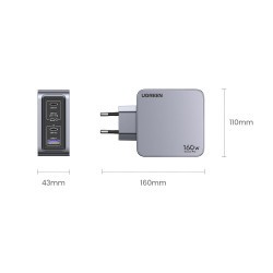 Ugreen 2USBA 2USBC 65W Desktop Fast Charger | APLIUM