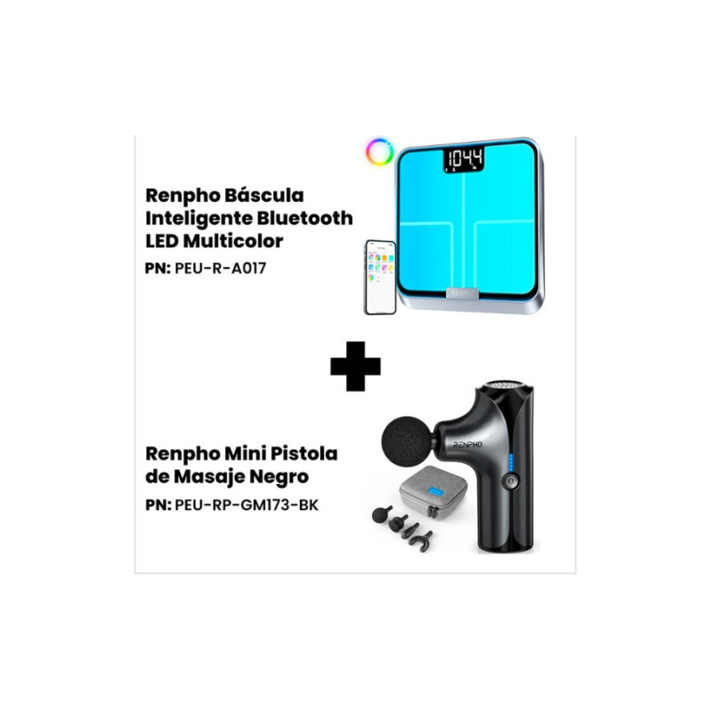 Renpho Balance Connectee Renpho Elis Chroma A017 + Pistolet | APLIUM