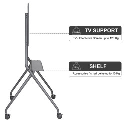 Ewent EW1542 soporte para pantalla de señalización 2,18 m (8 | APLIUM