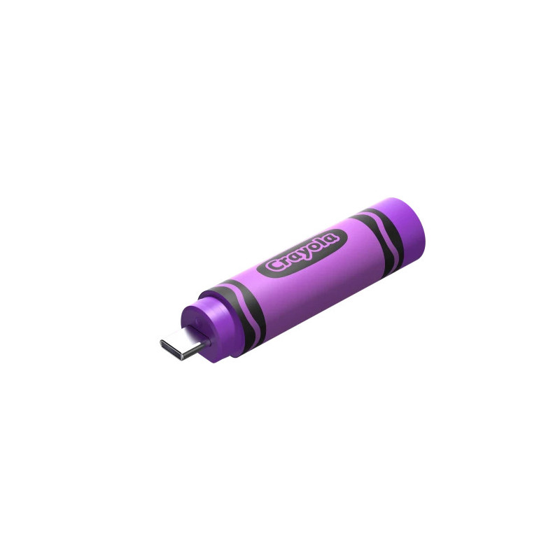 Sandisk Crayola Usb-c Flash Drive, 128 Gb, - Vivid Violet (P | APLIUM
