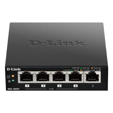 Switch/5xG+F+ENet RJ45 PoE