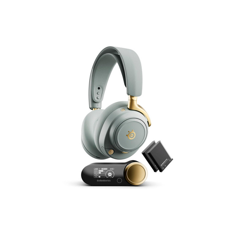 Auriculares Steelseries - Arctis Nova Elite Sage Gold (61663 | APLIUM