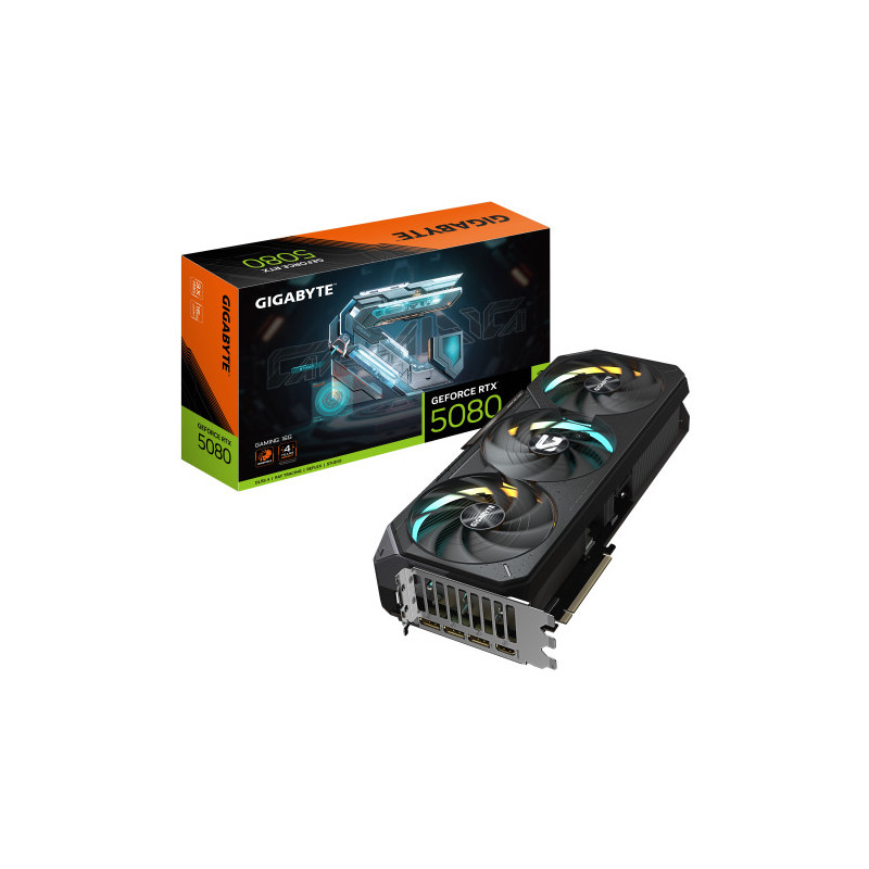 GIGABYTE GeForce RTX 5080 GAMING 16G Tarjeta Gráfica - 16GB | APLIUM