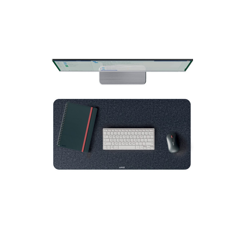 Alfombrilla De Sobremesa De Fieltro 70 X 36 Cm, Gris Leitz 5 | APLIUM