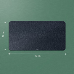 Alfombrilla De Sobremesa De Fieltro 70 X 36 Cm, Gris Leitz 5 | APLIUM