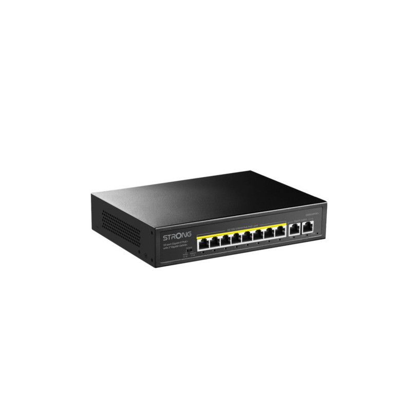 Strong Switch 8 PoE Con 2 Enlaces Ascendentes Ethernet | APLIUM