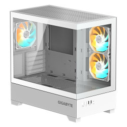 GIGABYTE C201 PANORAMIC ICE Caja para PC – Torre media, m-AT | APLIUM
