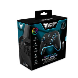 Dragonshock Aurora Plus Negro Bluetooth/RF/USB Gamepad Analó | APLIUM