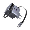 Ugreen 65W Gan Fast Charger With Retractable Cable | APLIUM