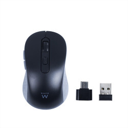 Ewent Ratón inalámbrico USB-A de 2,4 GHz con botones silenci | APLIUM