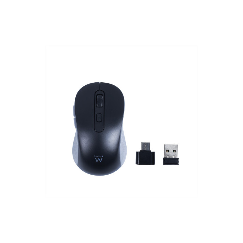Ewent Ratón inalámbrico USB-A de 2,4 GHz con botones silenci | APLIUM