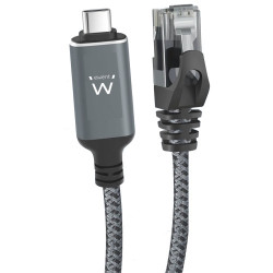 Ewent EC2002 cable de red Negro, Gris 2 m Cat6 | APLIUM