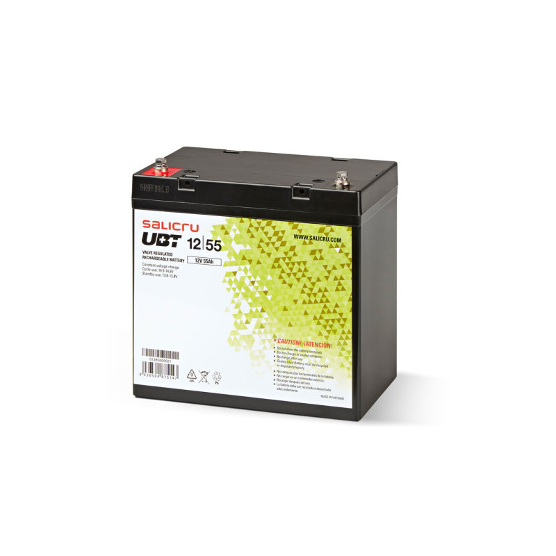 Salicru Bateria Ubt 12/55 Agm Recargable De 55 AH/ 12 V | APLIUM
