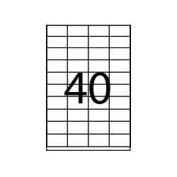 Caja 100 Hojas Etiquetas Adhesivas Ilc Blanca 52,5X29,7 Fabr | APLIUM