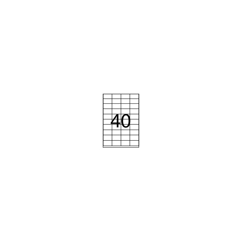Caja 100 Hojas Etiquetas Adhesivas Ilc Blanca 52,5X29,7 Fabr | APLIUM