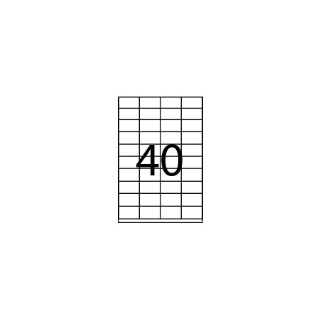 Caja 100 Hojas Etiquetas Adhesivas Ilc Blanca 52,5X29,7 Fabr | APLIUM
