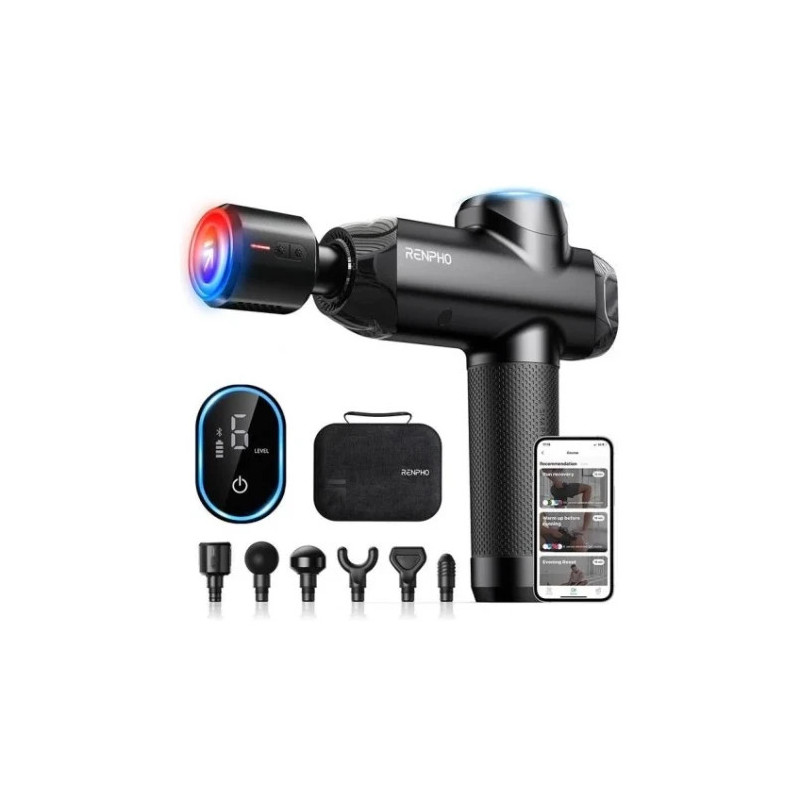Renpho POWER+ - Massage Gun - 6 Massage Heads & 6 Speeds - B | APLIUM