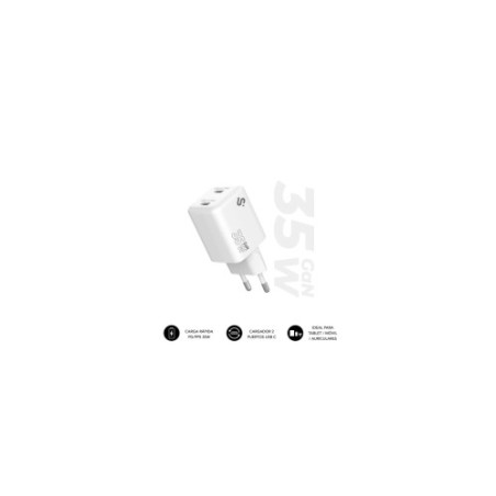 Subblim Cargador Gan 35W Charger USB C+C | APLIUM