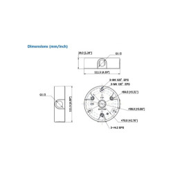 (DH-PFA136) Dahua Caja De Conexiones De Aluminio Para HDW7 H | APLIUM