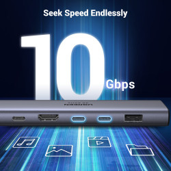 Ugreen REVODOK 7-IN-1 4K@60HZ HDMI DOCK Acoplamiento Base Gr | APLIUM