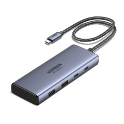 Ugreen 7-in-1 USB-C Hub CM498 Acoplamiento Base Gris | APLIUM