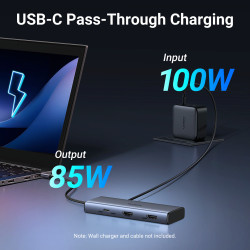 Ugreen 7-in-1 USB-C Hub CM498 Acoplamiento Base Gris | APLIUM